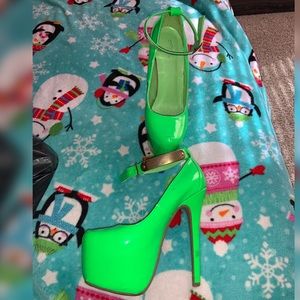 Neon Green Heels